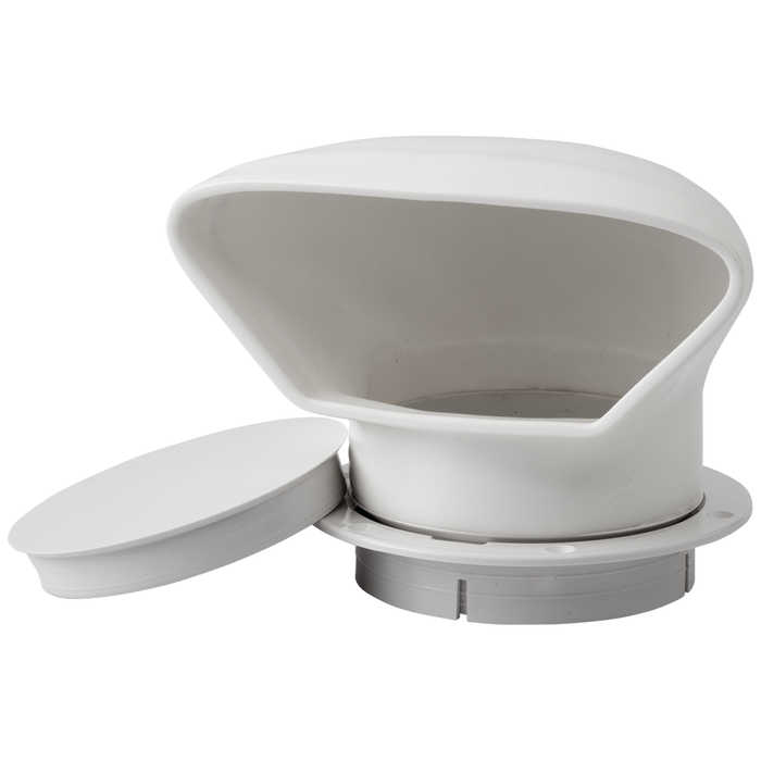 Sea Dog 727132-3 SeaDog PVC Low Profile Cowl Vent & Snap On Deck Plate