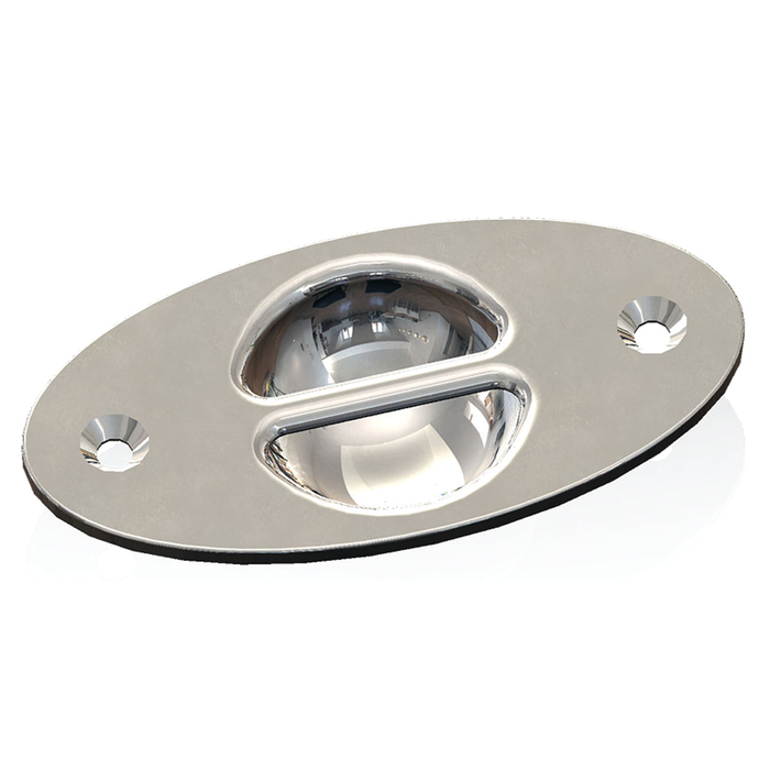 Sea Dog 076102-1 Sea-Dog Recessed Anchor Point, A=4", B=1/8", C=3/4", D=1-1/2" F= 2", #10 FH