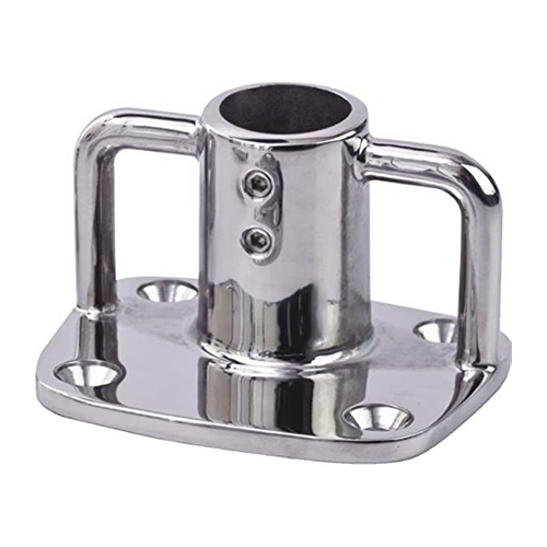 Sea Dog 270540-1 Sea-Dog Lifeline Fitting, 4Â° Rect. Base, 1"