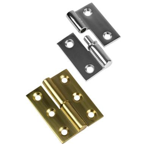 Sea Dog 204515-1 Sea-Dog Chrome Brass Take Apart Hinge, Right, 2" 2/Card