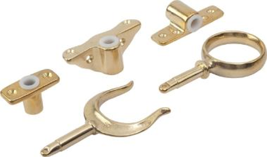 Sea Dog 580600-1 SeaDog Brass Oarlock Sockets, Top Mt., A:1/2" C: 1-1/16"