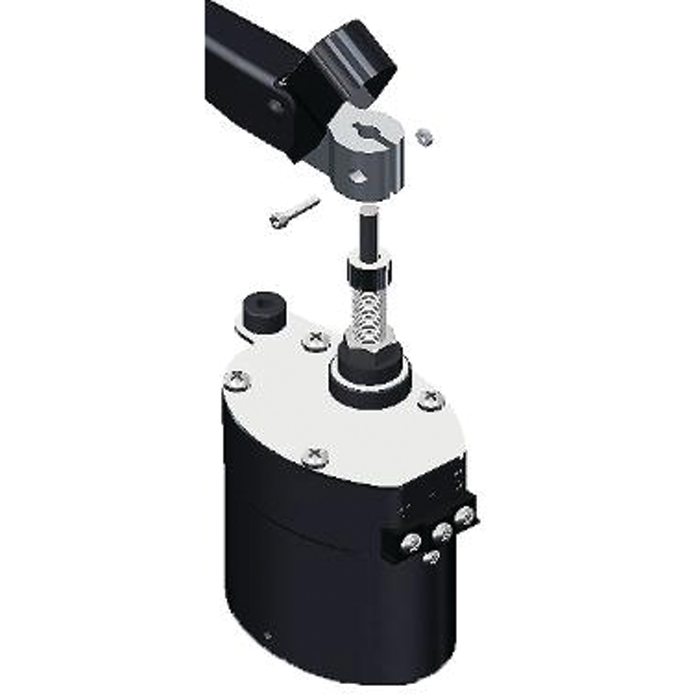 Sea Dog 412328B-3 Standard 12V Wiper Motor, Stamped Powder Coated Steel & Stainless, 2-1/2" Shaft