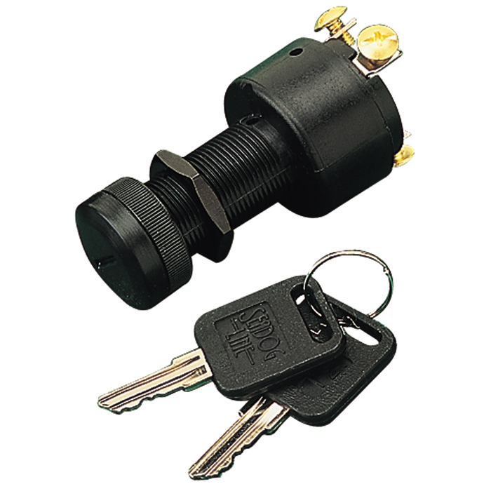 Sea Dog 420365-1 Sea-Dog Switch 3 Position Polypropylene Ignition Switch w/Boot