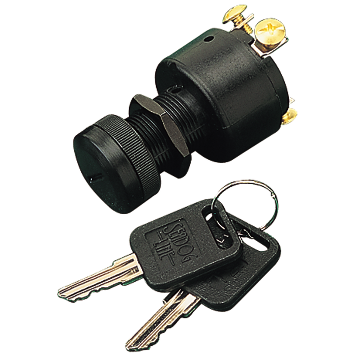 Sea Dog 420366-1 Sea-Dog Switch 3 Position Polypropylene Ignition Switch w/Boot