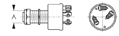 Sea Dog 420355-1 SeaDog Long Shaft Three Screw Terminal Three Position Off, Ignition Start Switch w/ Cap