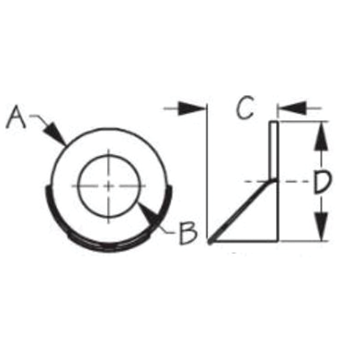 Sea Dog 520850-1 Sea-Dog Dripper Guard Pro, A= 1-7/8" B= 1", C= 1-15/16", Black, Weight= 0.2