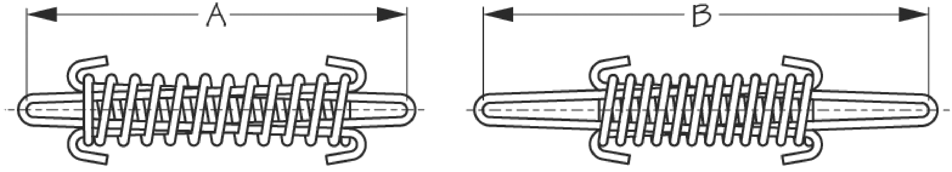 Sea Dog 091814-1 Tiller Rope Springs, 5" 2/Card