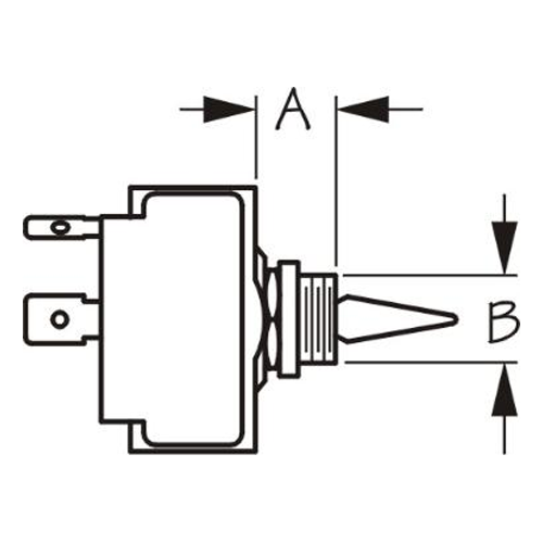 Sea Dog 420109-1 Toggle Switch (SPDT) Mom.On/Off/Mom.On