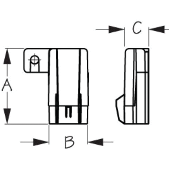 Sea Dog 425390-1 Sea-Dog Water Resistant Clear Fuse Cover, A: 2-1/18" B: 9/16" C"3/8"