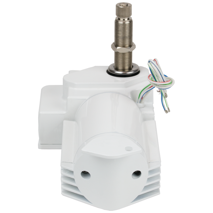 Sea Dog 412238W-3 Heavy Duty Wiper Motor, Powder Coated Aluminum/Stainless, 12V, White Finish