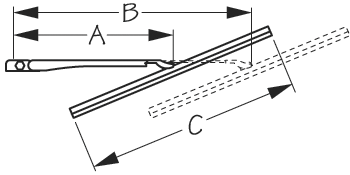 Sea Dog 411151-1 Sea-Dog Wiper Blade 11" Hinge Type