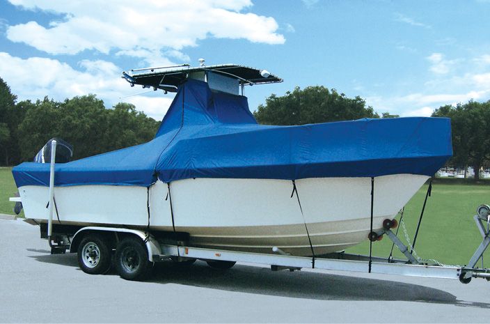 Taylor Made Semi-Custom T-Top Boat Covers for Center Console Boats Without Rails