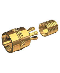 Conector de antena Shakespeare tipo engarzado dorado - Cable RG8/58