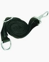 Whitecap S-0244B Bimini Top Straps Adjustable Black 1" X 72" Nylon with Stainless Steel Snap