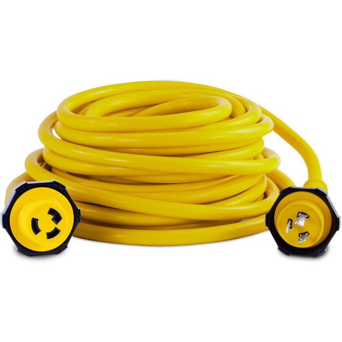 Sierra AC12360 30A Shore Power Cordset, 50', Yellow