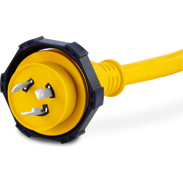 Sierra AC12360 30A Shore Power Cordset, 50', Yellow