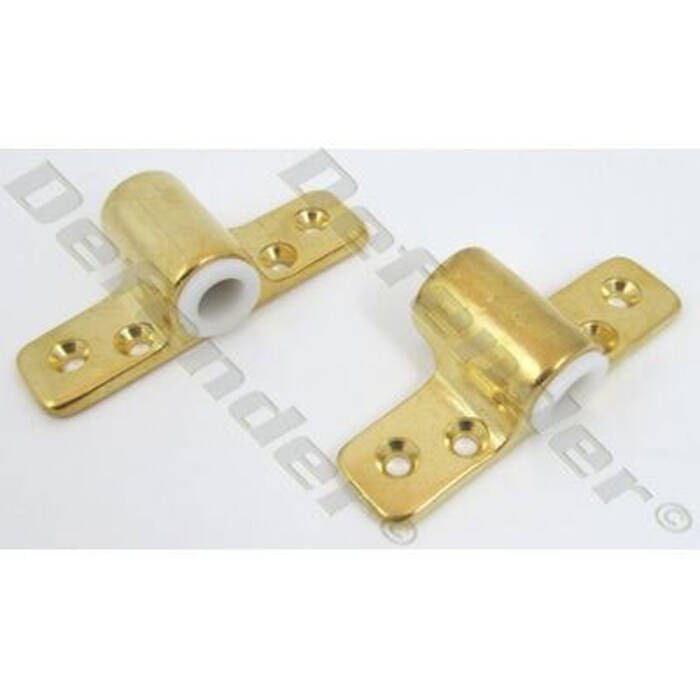 Sea Dog 580610-1 SeaDog Brass Oarlock Sockets, Side Mt., A:1/2" B: 3-5/8"