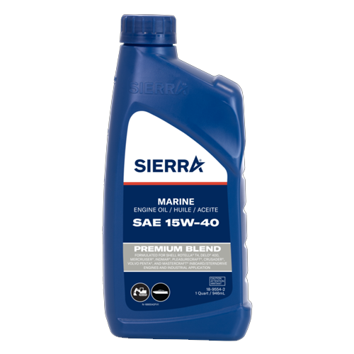 Sierra 18-9554-2 Premium Blend Heavy Duty Engine Oil 15W-40, Qt., 12/case