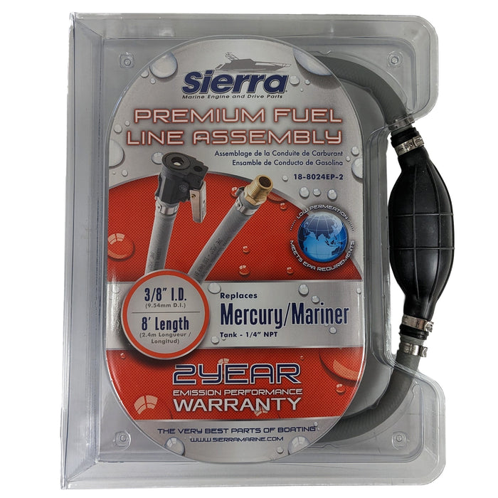 Sierra 18-8024EP-2 Fuel Line 8' Mc Barb-Clip Epa