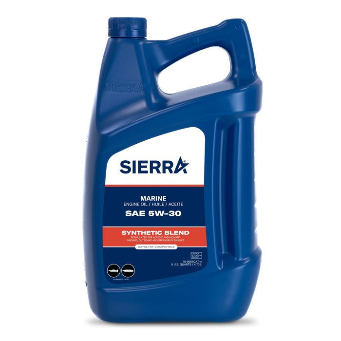 Sierra 18-9555CAT-4 Semi Synthetic Catalyst oil 5W-30, 5 Quart, Case Qty: 4