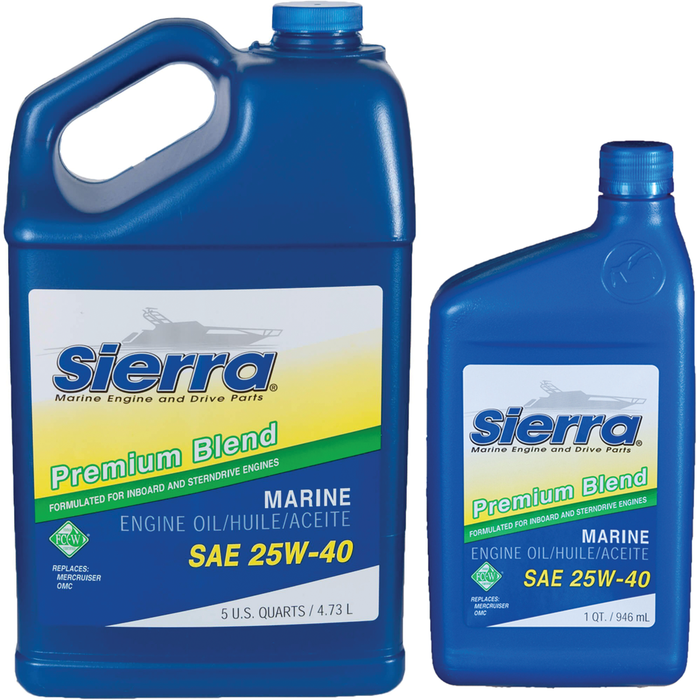 Sierra 94007 Oil-25W40 FCW I/O-I/B, 55 Gal. Drum