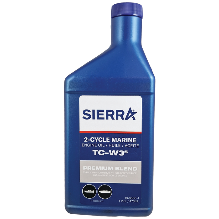 Sierra 18-9500-1 Blue Premium TC-W3 2 Cycle Engine Oil, Pt.