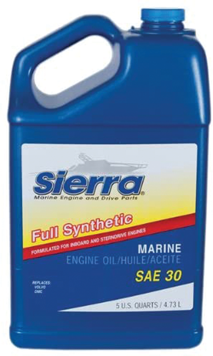 Sierra 18-9410-4 30 Wt. Full Synthetic 4-Cycle Marine Engine Oil, 5 Qt.