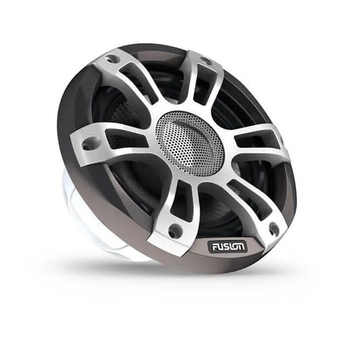 Fusion 010-02772-21 Signature Sport Series 3i Marine Coaxial Speakers, 7.7", Gray w/Metallic Painted Grill
