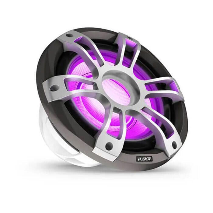 Fusion 010-02775-11 Signature LED Sport Series 3i Marine Subwoofer, 12", Gray w/Metallic Painted Grill