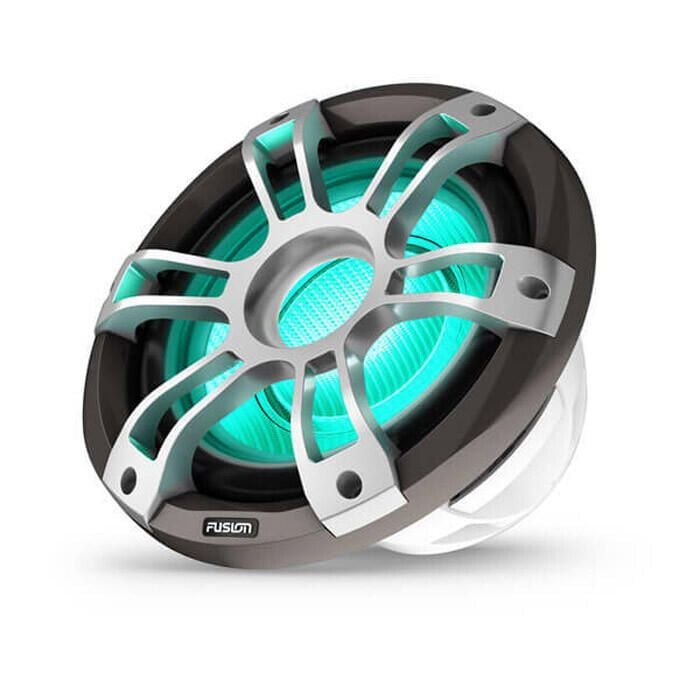 Fusion 010-02775-11 Signature LED Sport Series 3i Marine Subwoofer, 12", Gray w/Metallic Painted Grill