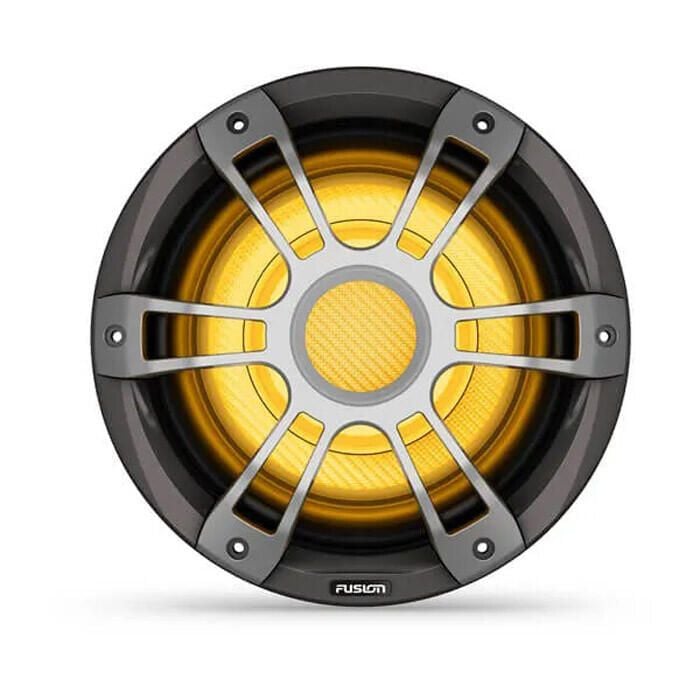 Fusion 010-02775-11 Signature LED Sport Series 3i Marine Subwoofer, 12", Gray w/Metallic Painted Grill