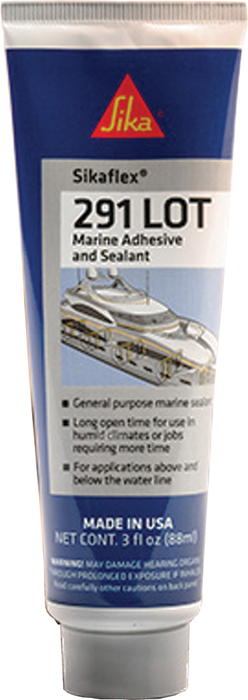 Sika 610565 Sikaflex 291 Lot Marine Polyurethane Adhesive/Sealant, Black, 3 oz. Tube
