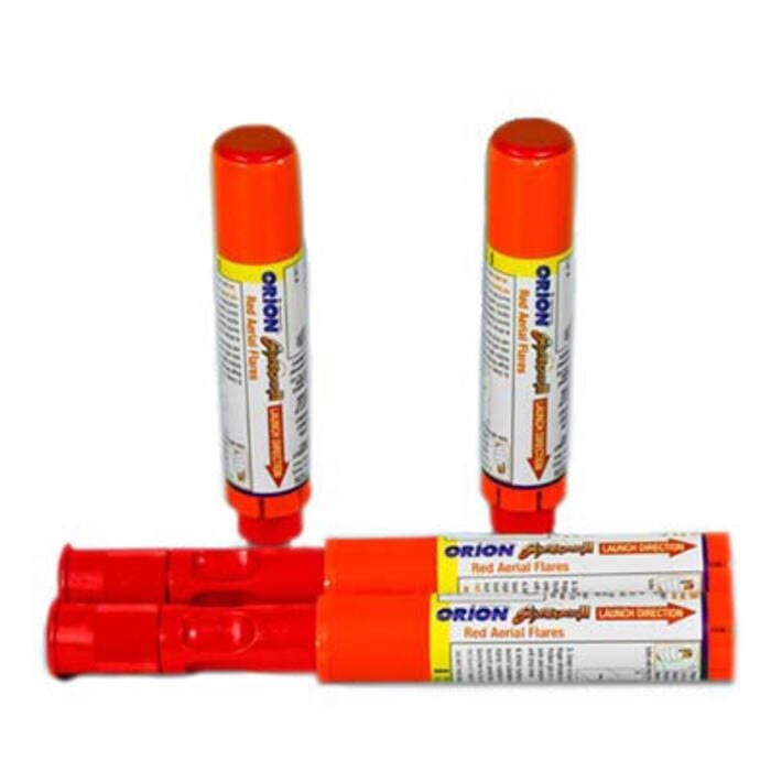 Orion 859 Skyblazer-4 Red Aerial Signals w/Storage Bag, 4/Pk