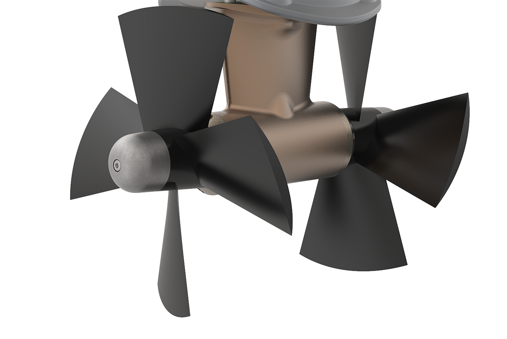 SidePower Gear Leg Assembly, Including Propellers and Anodes | Used On Sh420 and Sh550