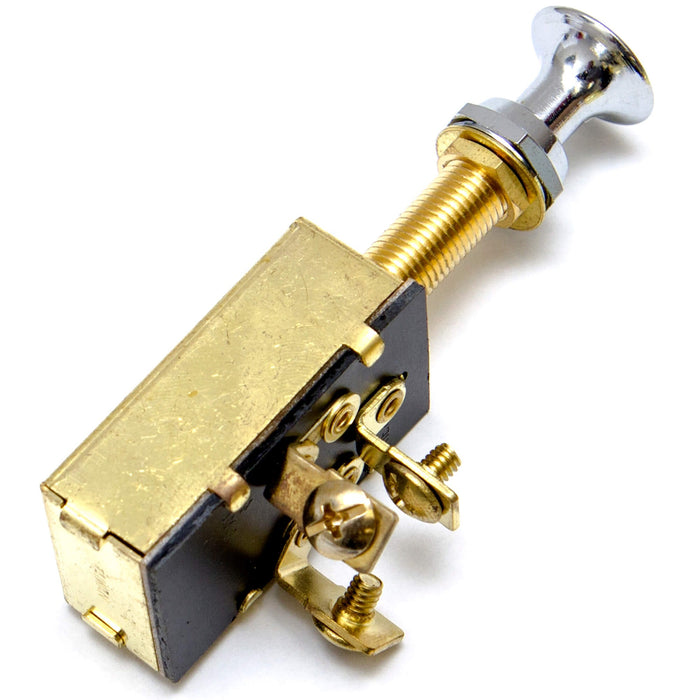 Sierra MP39580 On/Off/On SPDT 3 Screw Terminal Heavy Duty Push Pull Switch