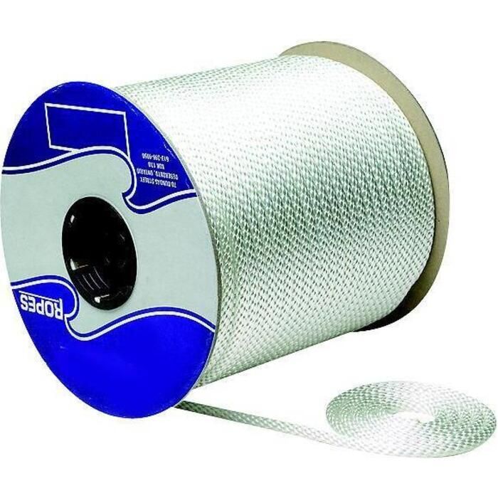 Seachoice 42910 Sld Brd Nylon -White-3/16 X 1000