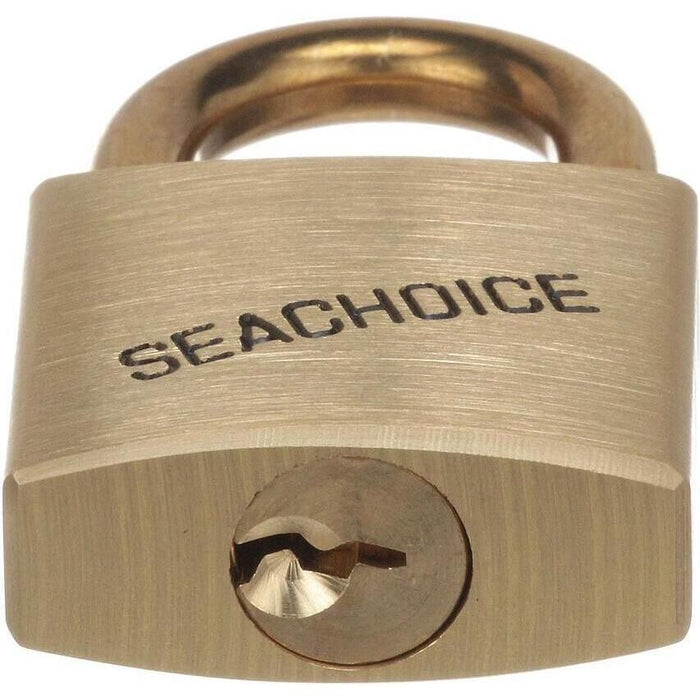 Seachoice 37301 1-1/4" Keyed-Alike Solid Brass Padlocks (3 Per Card)