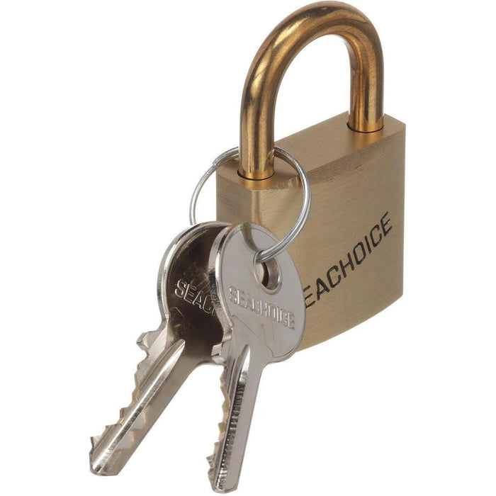 Seachoice 37231 2" Solid Brass Body Padlock Single Lock