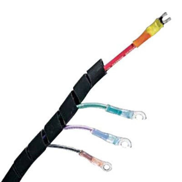 Ancor 452501 Black Marine Grade Spiral Wrap