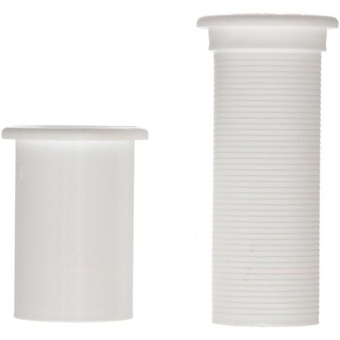 Seachoice 19131 Adjustable Splashwell Drain Tube, Fits 1-1/4 in. Opening, White Plastic