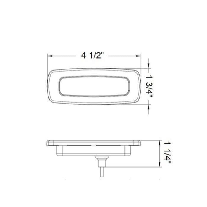 Scandvik 41450P Small Super Bright Spreader Light, White