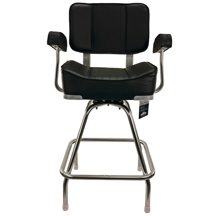 Springfield 1020009 Deluxe Captain's Seat With Stand, Black