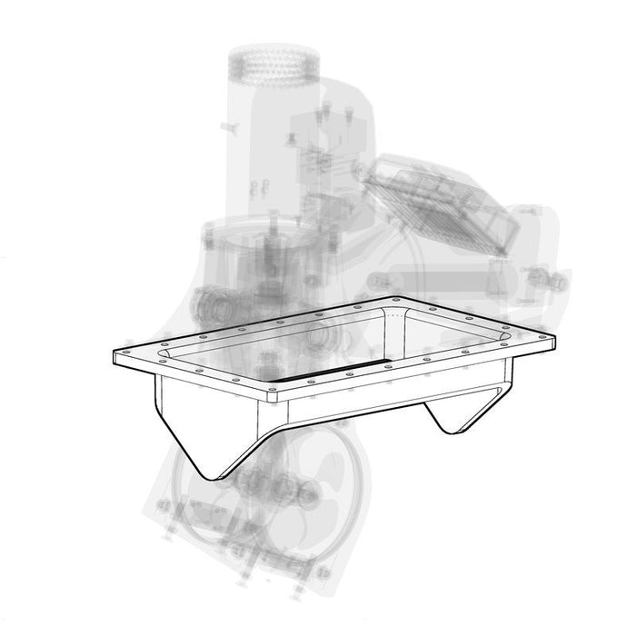 Base de montaje moldeada Sleipner, GRP | para SR130, SR170, SR210