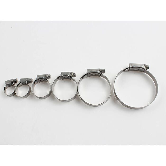 Scandvik 13638 ABA SS Hose Clamps, #16, 10 Pack