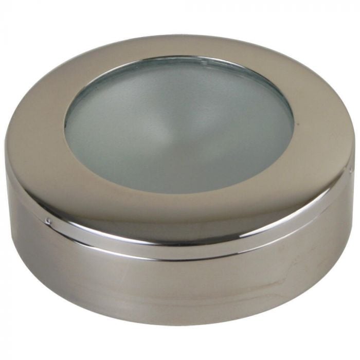 Scandvik 41378P LED 3" Surface Mount Ceiling Light, Warm White w/Blue Night Light