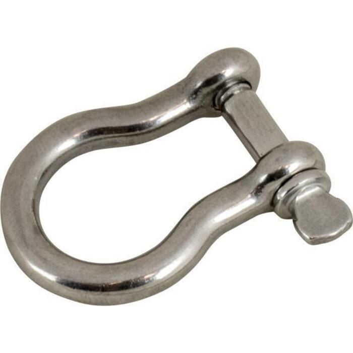 Sea Dog 147060-1 Seadog 3/8" SS Bow Shackle, Carded, A:3/8", B:7/8", C: 1-7/16", D:1-3/4"