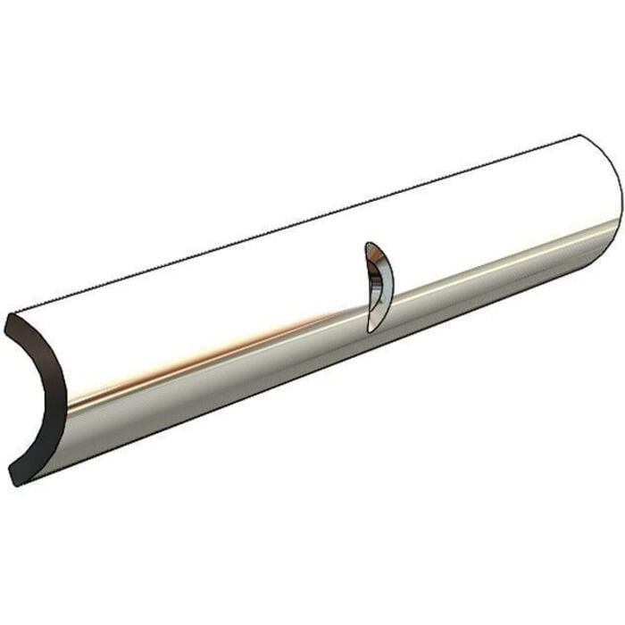 Taco Metals S11-4500P12 Taco SS Hollow Back Rub Rail 1/2" X 12' Hb