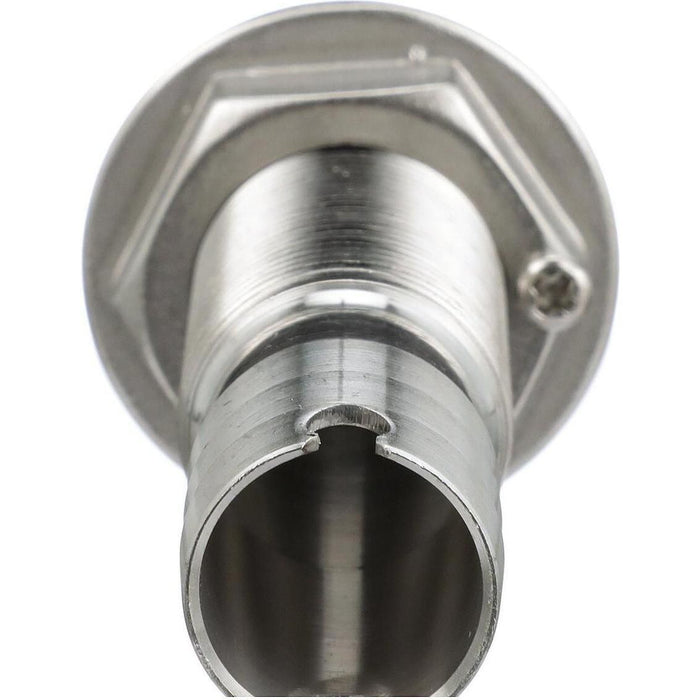 Seachoice 50-18601 Thru Hull Fitting, Mega-Flow Dripless, 316 Stainless Steel, Fits 3/4" Hose, 1-1/2" Max Hull
