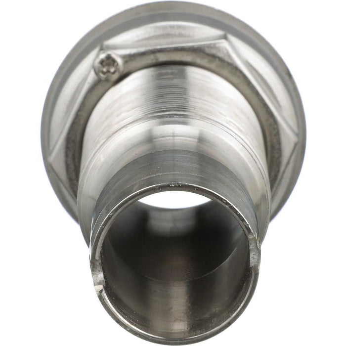 Seachoice 50-18611 Thru Hull Fitting, Mega-Flow Dripless, 316 Stainless Steel, Fits 1" Hose, 1-1/2" Max Hull
