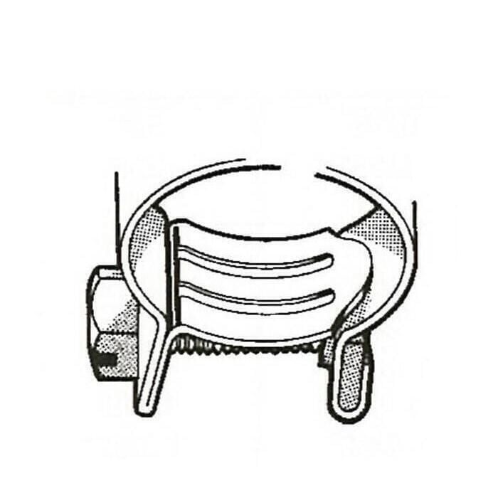 Scandvik 13516 Aba 304 Stainless Steel Mini Clamps, Size 16